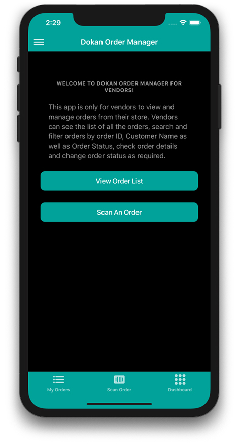 Dokan Order Manager Android iOS Apps For Vendors Using Ionic 5 Angular